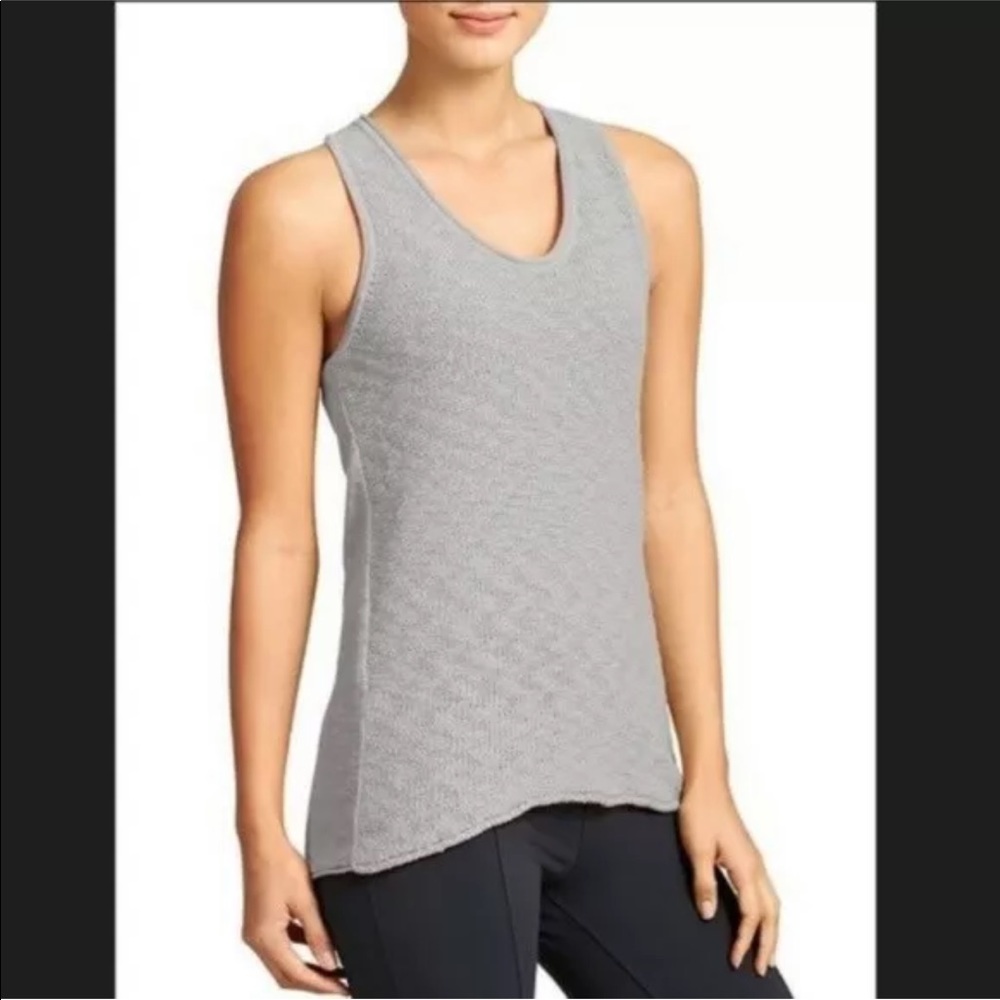 Athleta Buena Vista light gray sweater tank- S